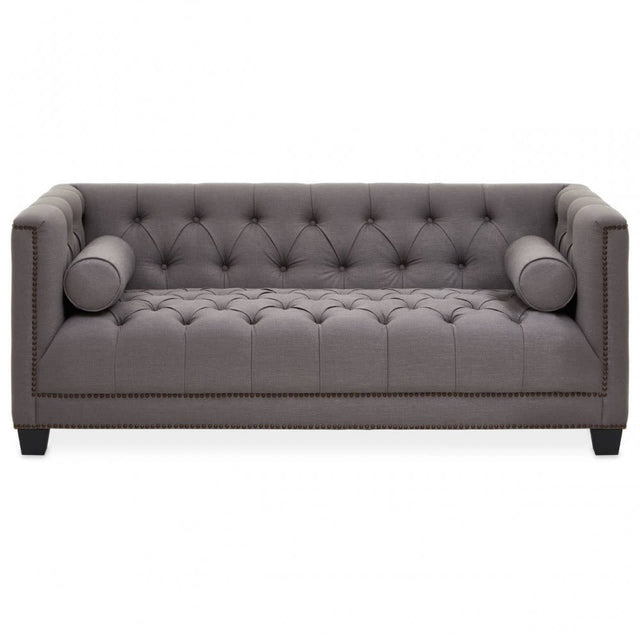 Surina Two Seat Grey Fabric Sofa