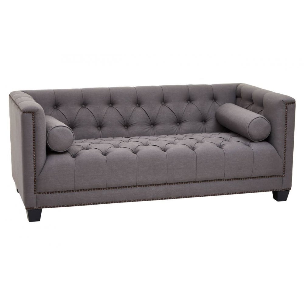 Surina Two Seat Grey Fabric Sofa