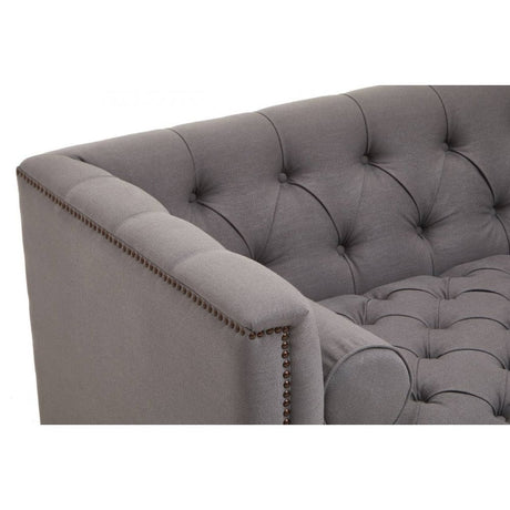 Surina Two Seat Grey Fabric Sofa
