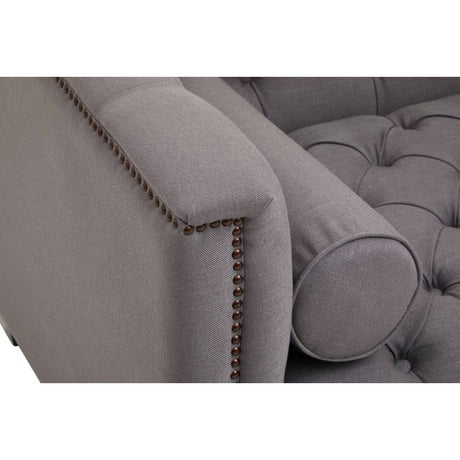 Surina Two Seat Grey Fabric Sofa