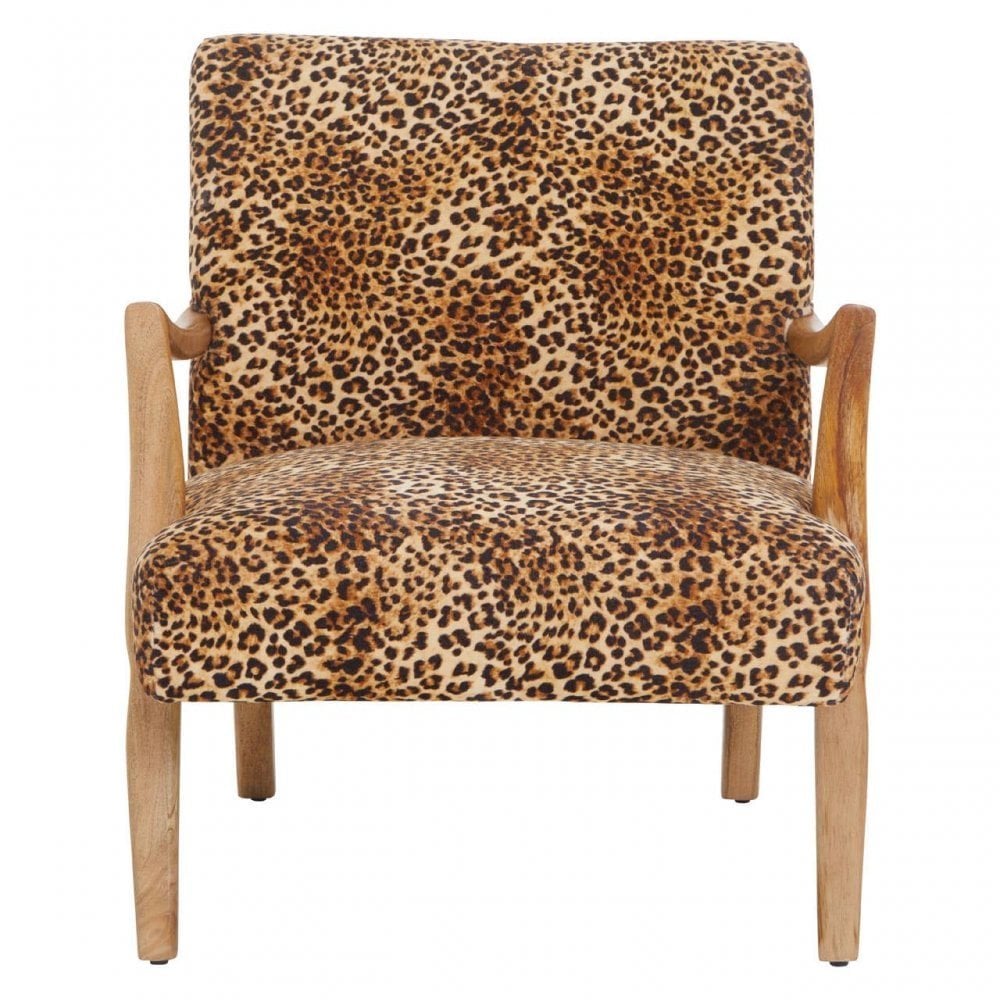 Cefena Leopard Print Chair
