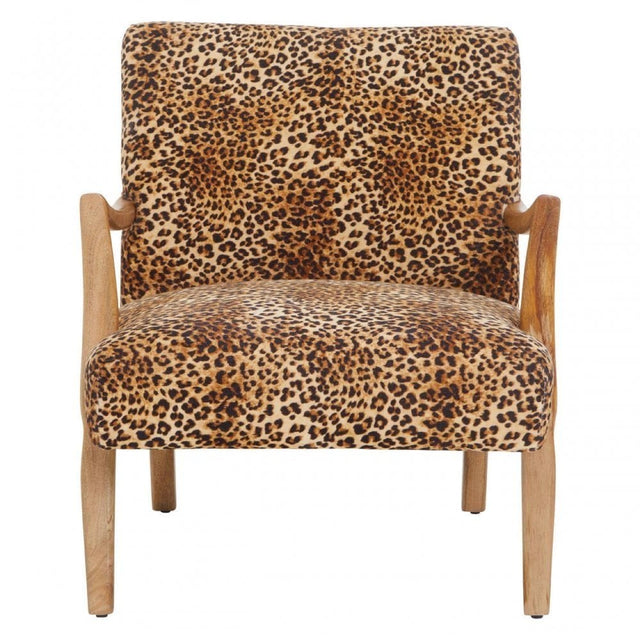Cefena Leopard Print Chair