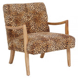 Cefena Leopard Print Chair