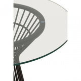 Vogue Round Matte Black Dining Table