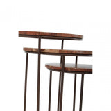Boho Nest Of Three Natural Acacia Wood Tables