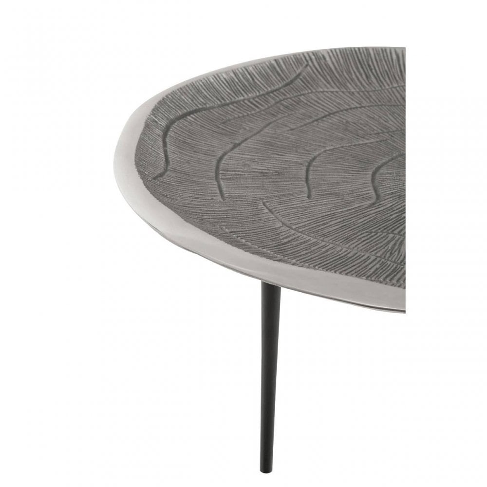 Silva Oak Effect Silver Top Coffee Table