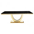 Moda White Marble Rectangular Dining Table