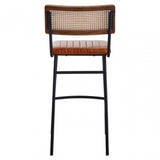 Buffalo Tan Leather Bar Chair