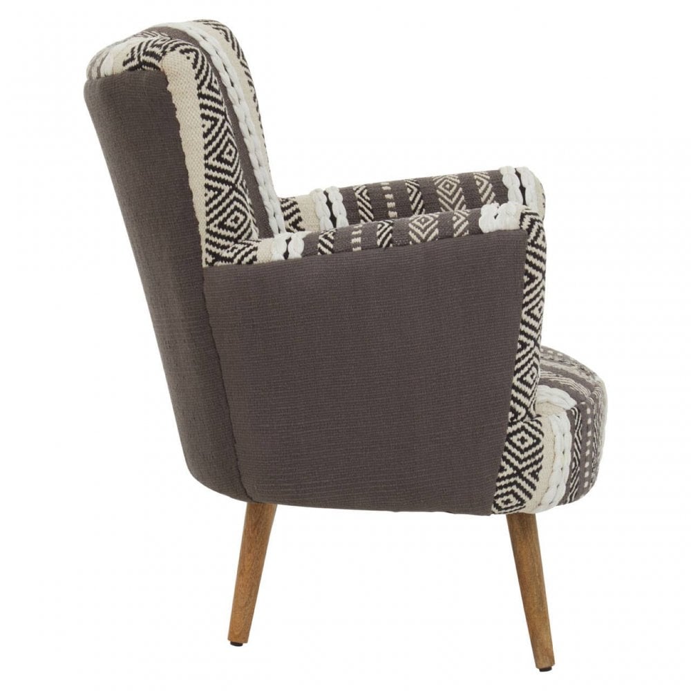 Cefena Grey And White Chair