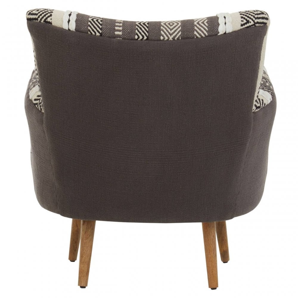 Cefena Grey And White Chair