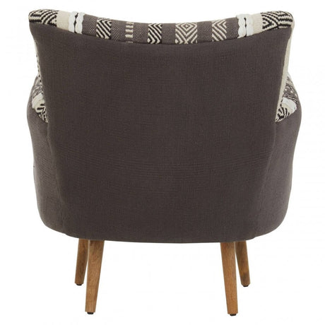 Cefena Grey And White Chair