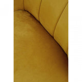 Yvette Mustard Velvet Chaise Lounge
