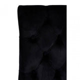 Kensington Townhouse Black Buttoned Dining Chair