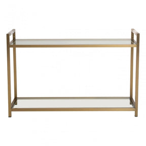Vogue Matte Gold Console Table