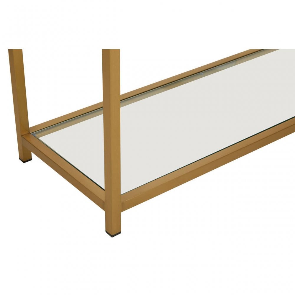 Vogue Matte Gold Console Table