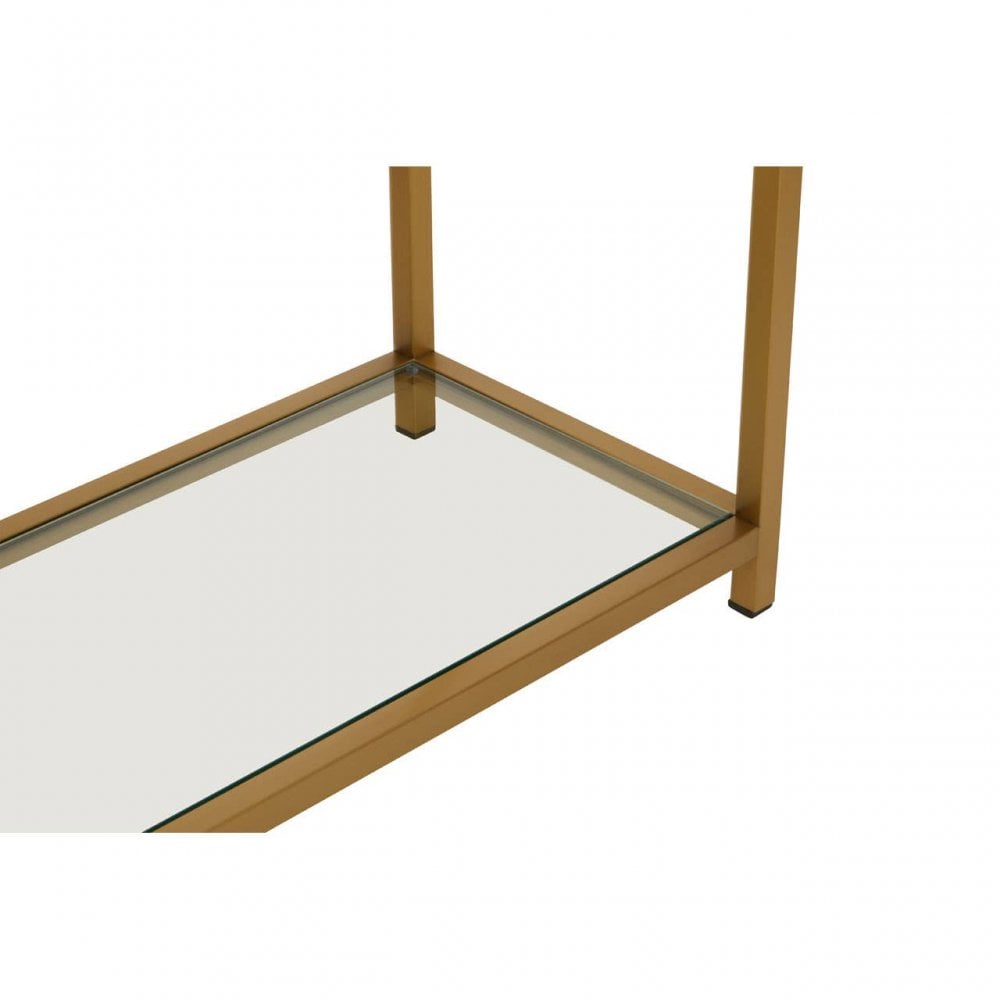 Vogue Matte Gold Console Table