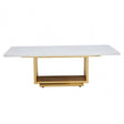 Moda Ivory White Marble Coffee Table