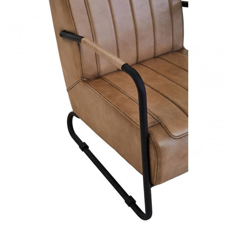 Buffalo Grey Leather Armchair