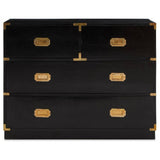 Sarter Four Drawer Black Mango Wood Chest