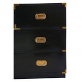 Sarter Four Drawer Black Mango Wood Chest