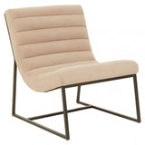 Vogue Ivory Velvet Cocktail Chair