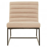 Vogue Ivory Velvet Cocktail Chair