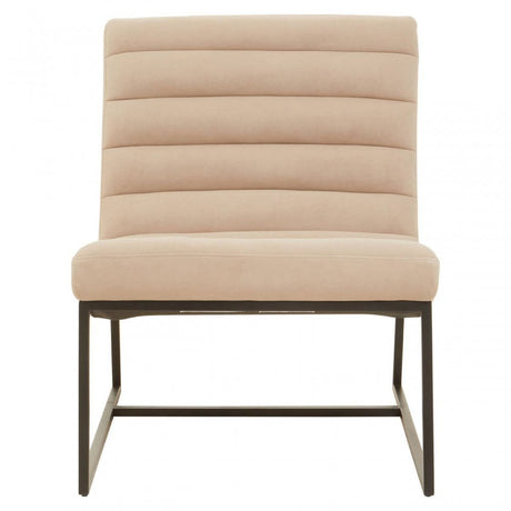 Vogue Ivory Velvet Cocktail Chair