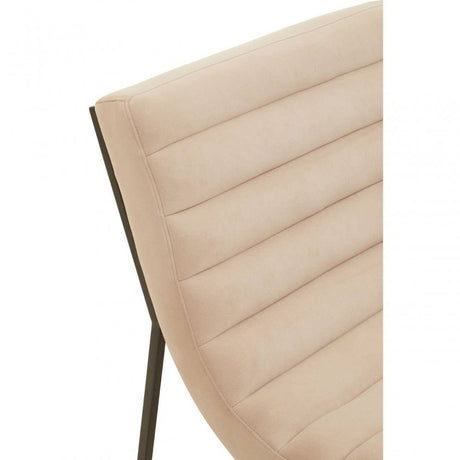 Vogue Ivory Velvet Cocktail Chair