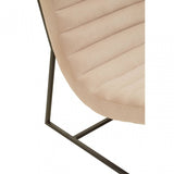 Vogue Ivory Velvet Cocktail Chair