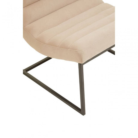 Vogue Ivory Velvet Cocktail Chair