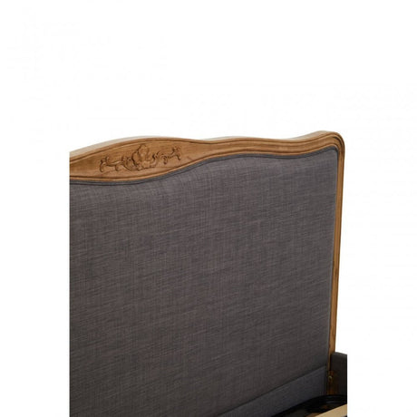 Parkside Grey Fabric Super Kingsize Bed
