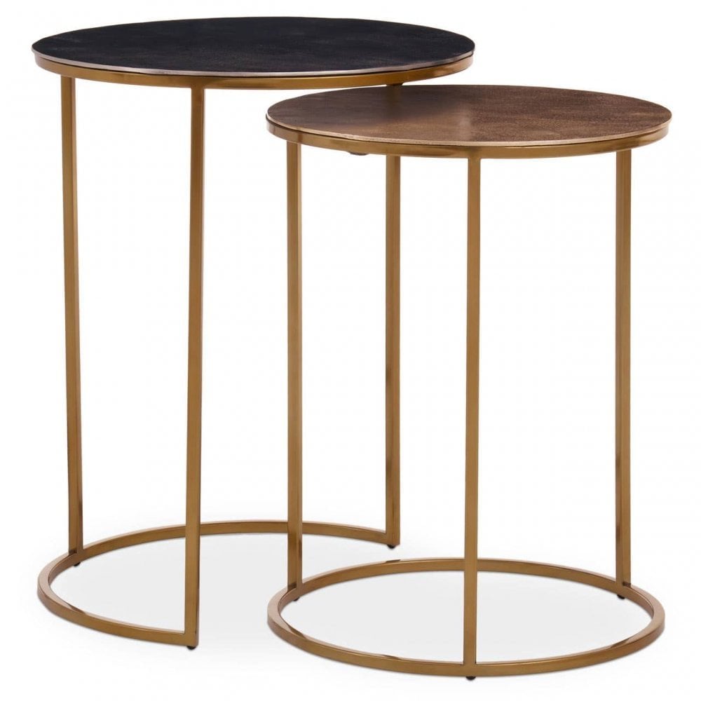 Amira Nest Of Two Gold Tables