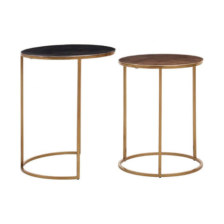 Amira Nest Of Two Gold Tables
