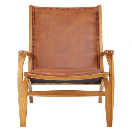 Kendari Brown Leather Chai
