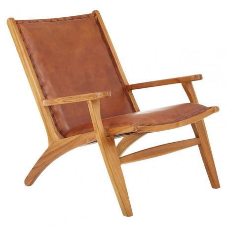 Kendari Brown Leather Chai