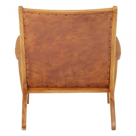 Kendari Brown Leather Chai