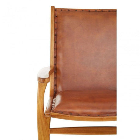 Kendari Brown Leather Chai