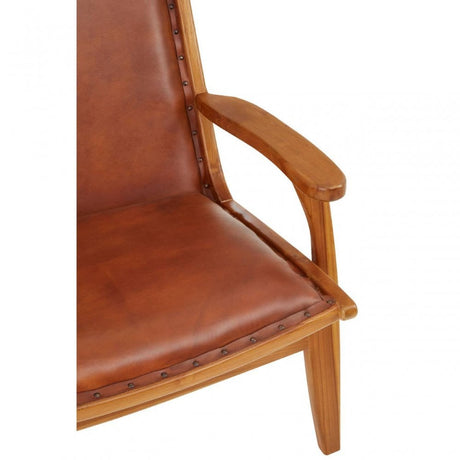 Kendari Brown Leather Chai