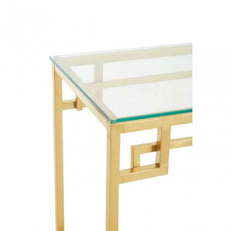 Allure Gold Brushed Console Table