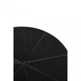 Kensington Townhouse Hair On Hide Black And Gold Round Side Table