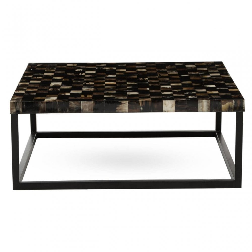Obra Black Shell Square Coffee Table
