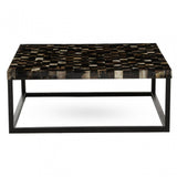 Obra Black Shell Square Coffee Table