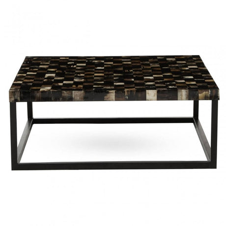 Obra Black Shell Square Coffee Table