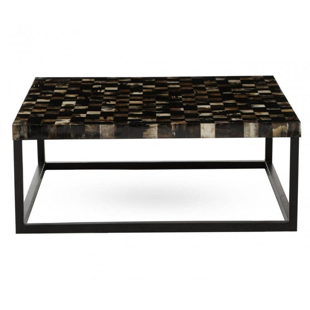 Obra Black Shell Square Coffee Table