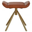 Buffalo Tan Leather Foot Stool