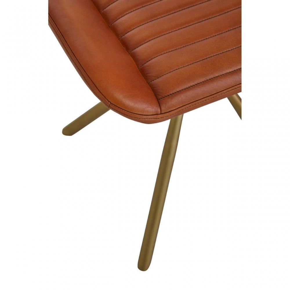 Buffalo Tan Leather Foot Stool