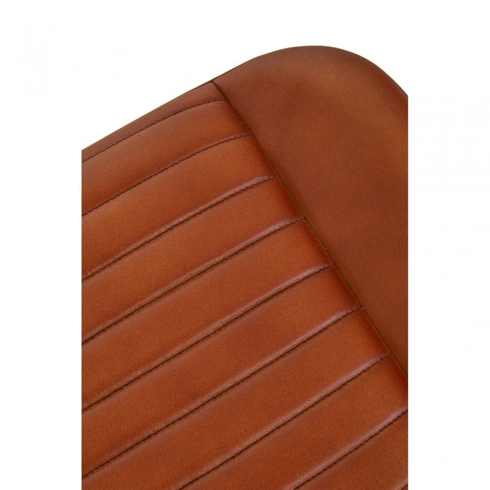 Buffalo Tan Leather Foot Stool