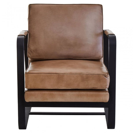 Buffalo Grey Genuine Leather Armchair