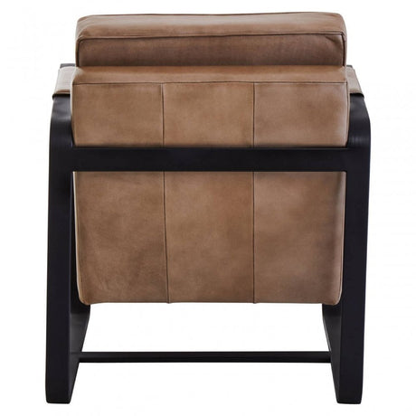 Buffalo Grey Genuine Leather Armchair