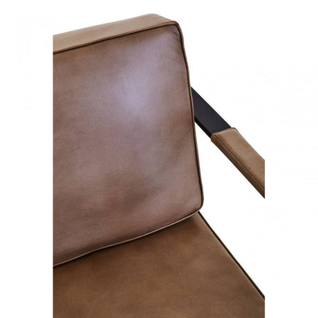 Buffalo Grey Genuine Leather Armchair